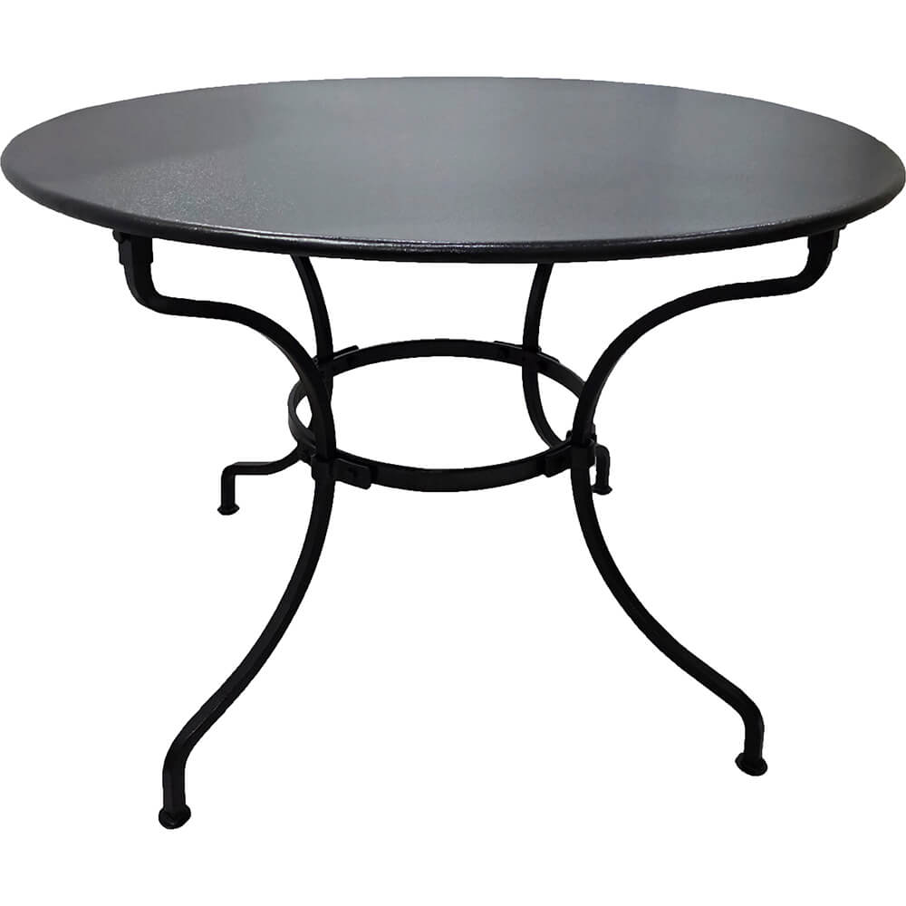 Ox rundt jernbord - metallic sort