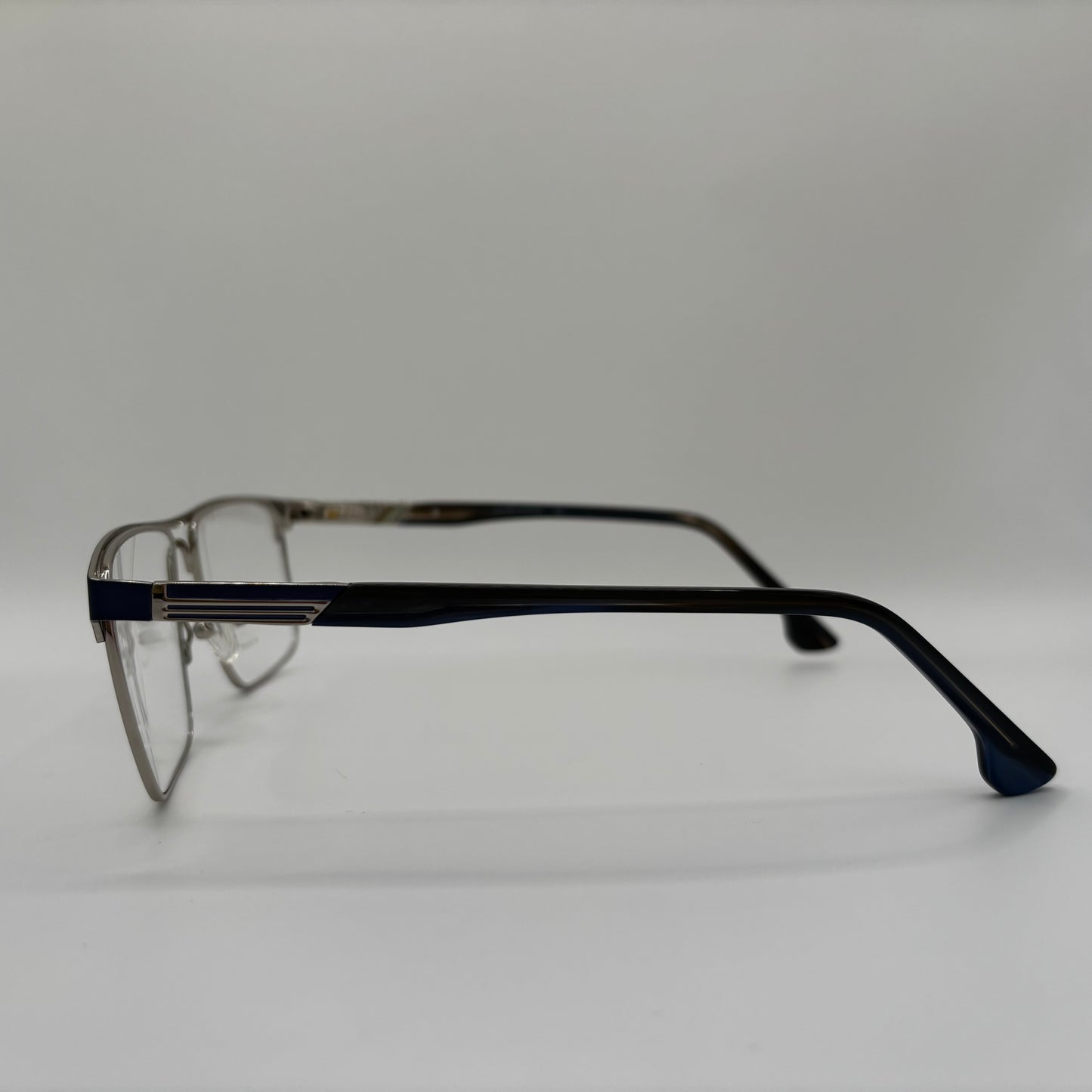 KLASSISK HERREBRILLE I SØLV & SORT