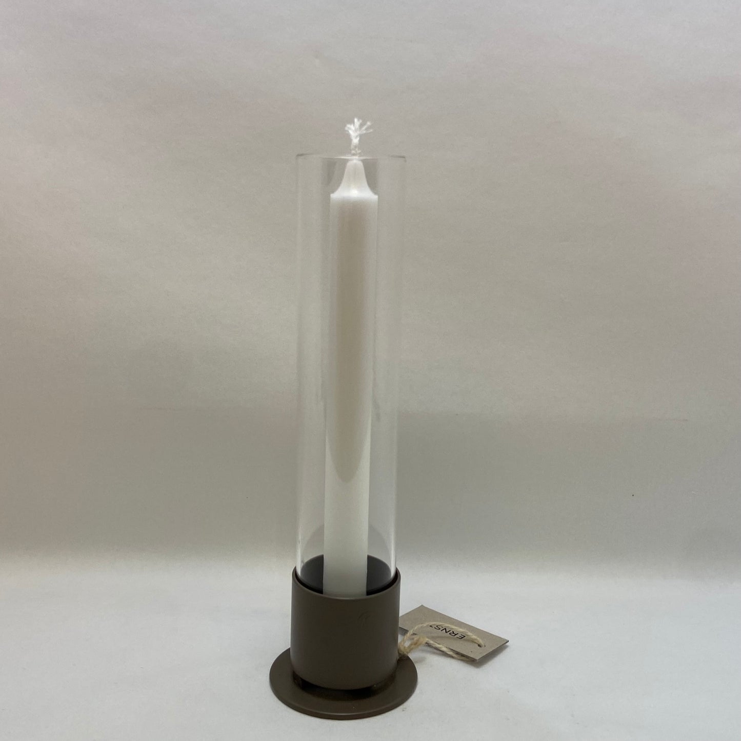 Lysestage med glas