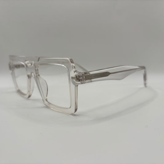 FIRKANTET RÅ AVIATOR BRILLE