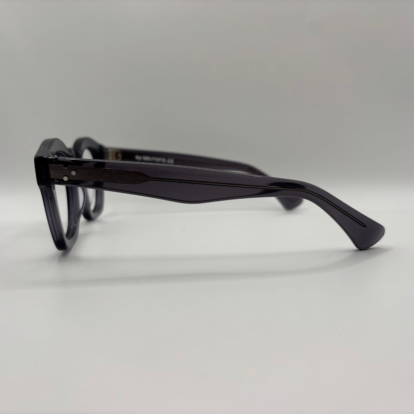 TRANSPARANT DUEBLÅGRÅ BRILLE I CHUNKY ACETAT