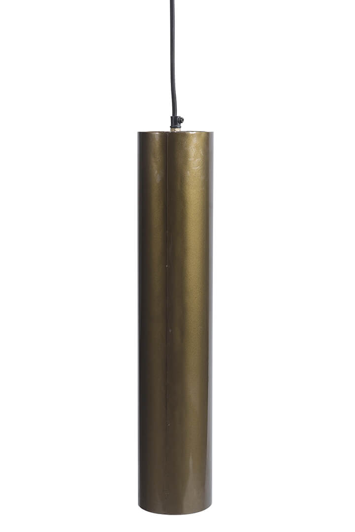Jonah cylinderformet lampe L - antikmessing