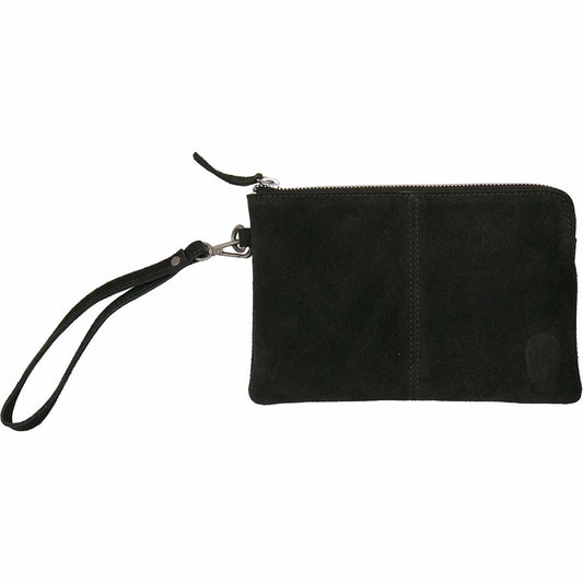 Alpha clutch i ruskind - mørkegrøn