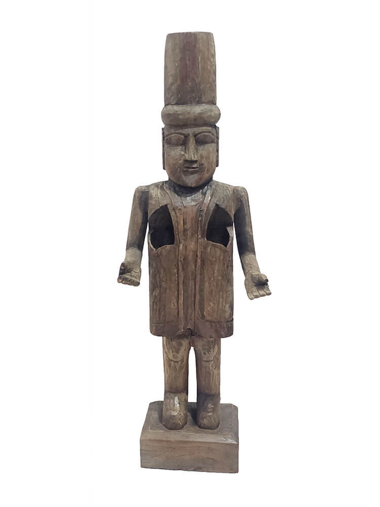 Sjov gammel menneskefigur