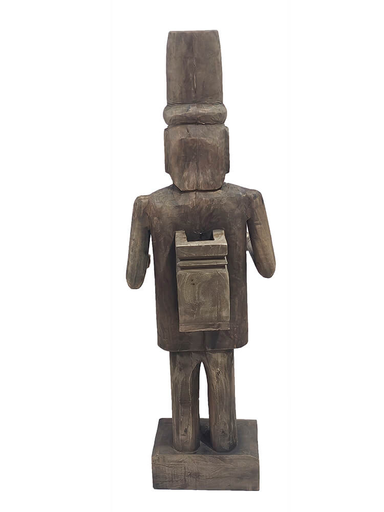 Sjov gammel menneskefigur