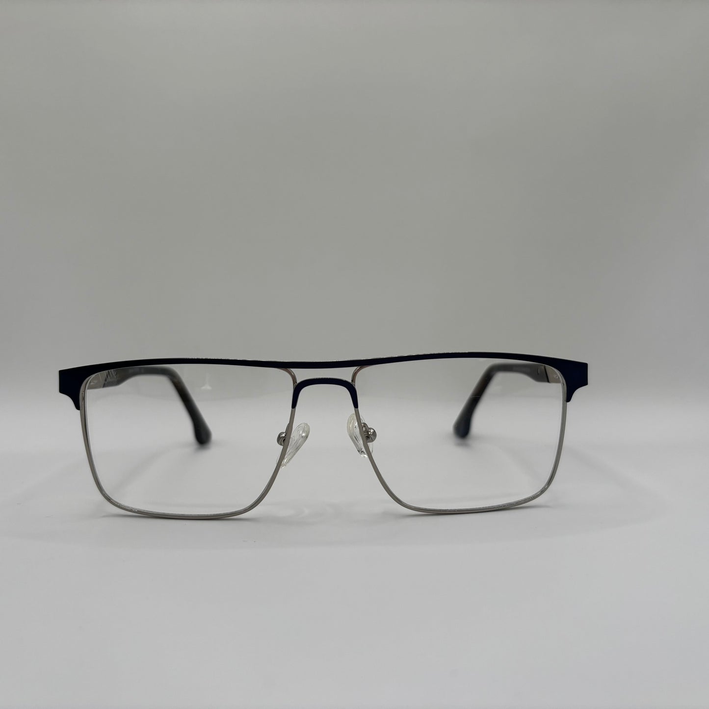 KLASSISK HERREBRILLE I SØLV & SORT