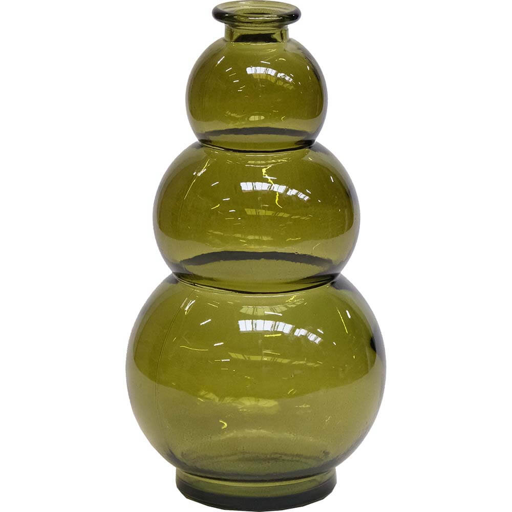 Foster vase L - olivengrøn