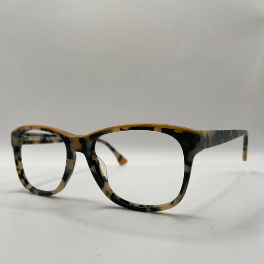BRUN LÆKKER BRILLE MED OVERLÆGGER I GULD