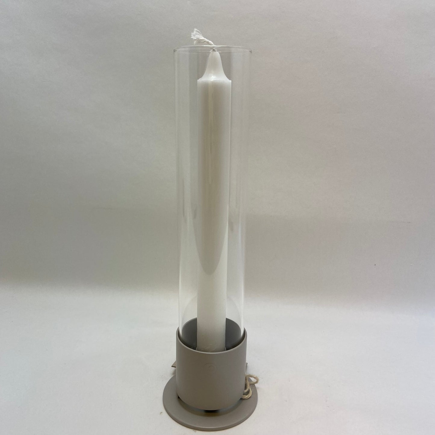Lysestage med glas
