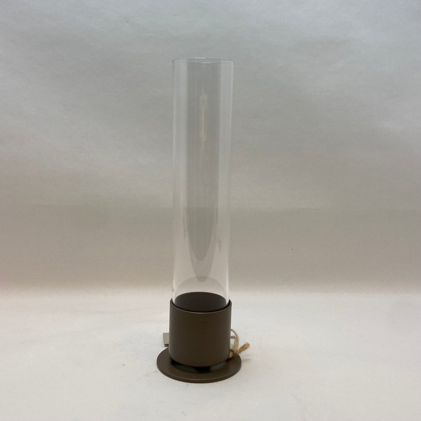 Lysestage med glas