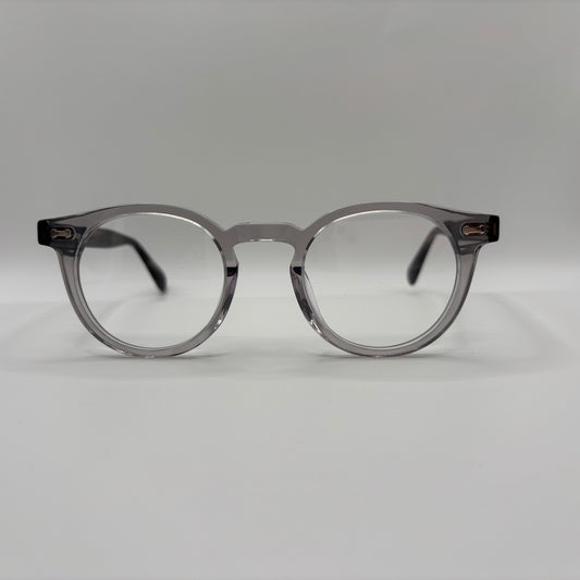 LÆKKER ACETAT BRILLE I TRANSPARENT DUEBLÅGRÅ
