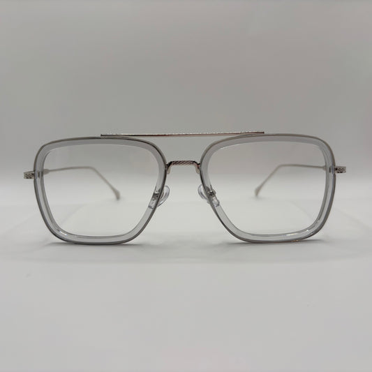 HELT ENKELT KOMBIBRILLE I ACETAT OG METAL