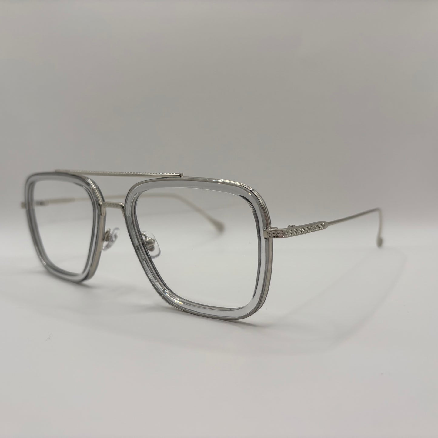 HELT ENKELT KOMBIBRILLE I ACETAT OG METAL