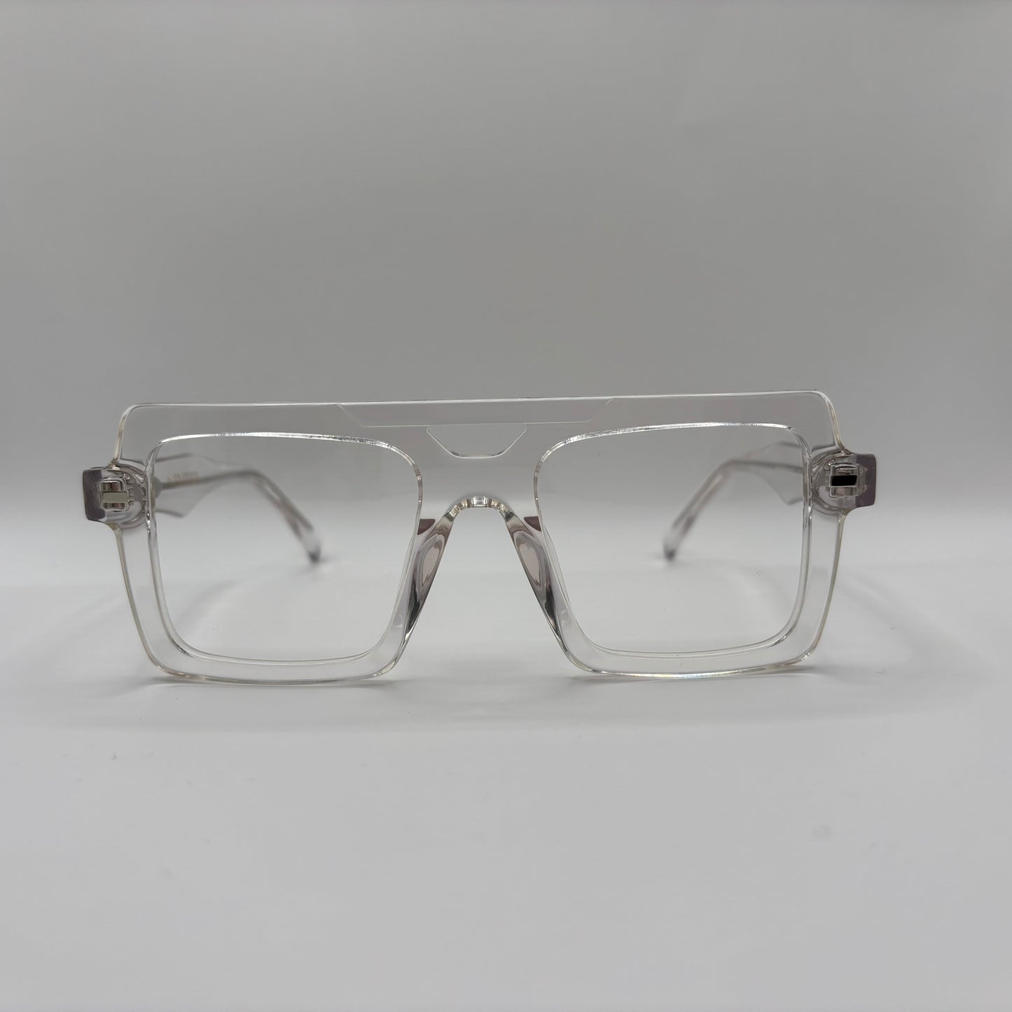 FIRKANTET RÅ AVIATOR BRILLE