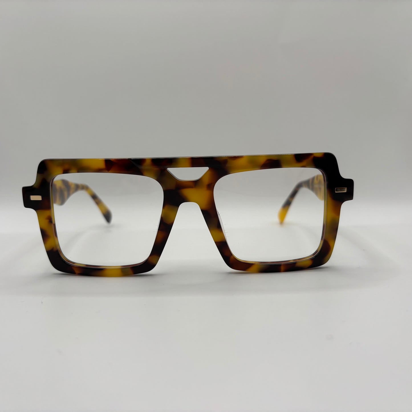 FIRKANTET RÅ AVIATOR BRILLE