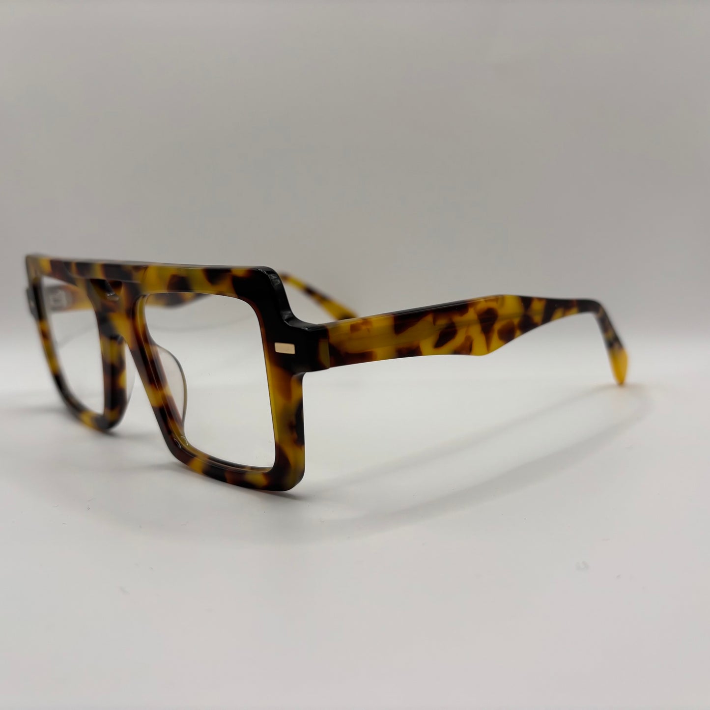 FIRKANTET RÅ AVIATOR BRILLE