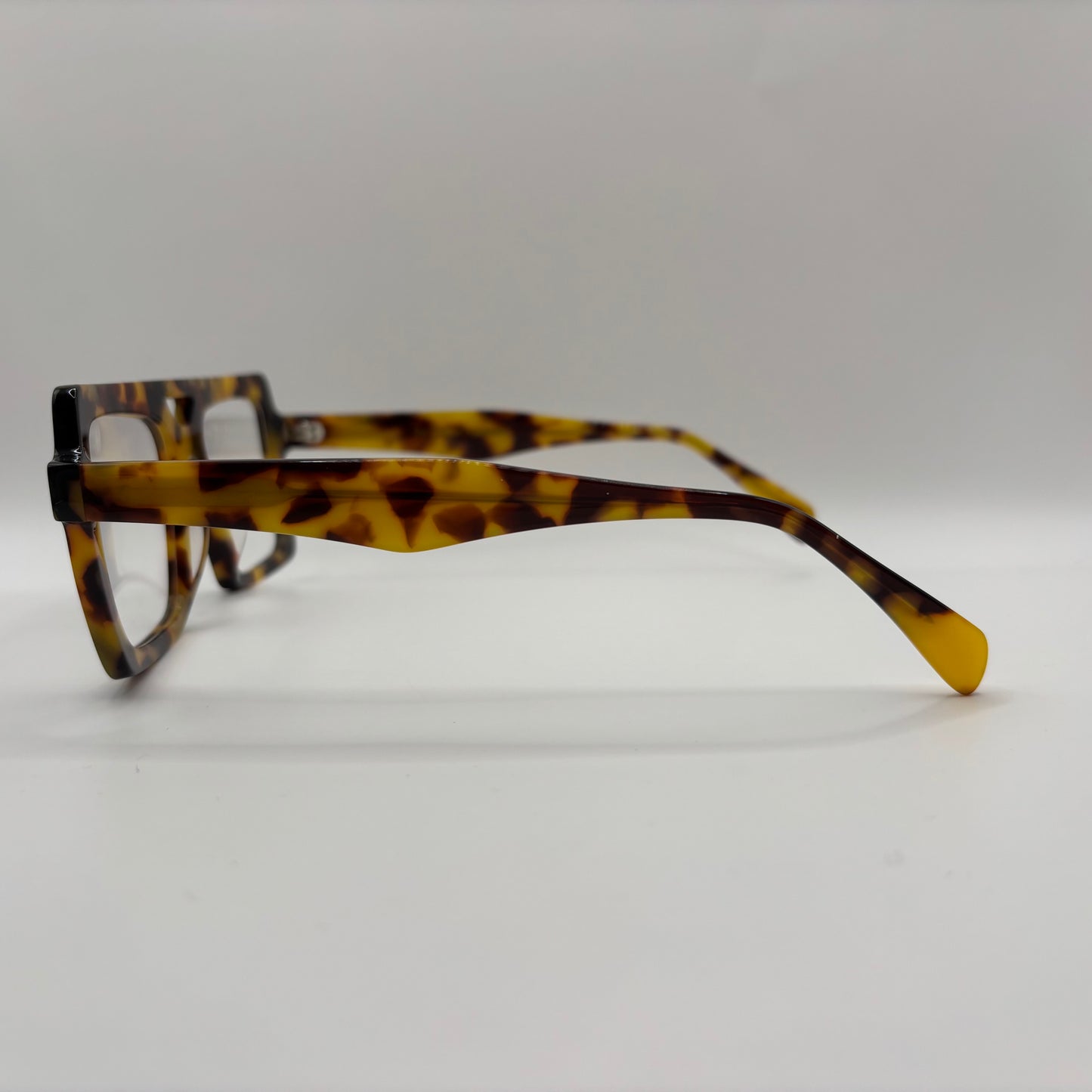 FIRKANTET RÅ AVIATOR BRILLE