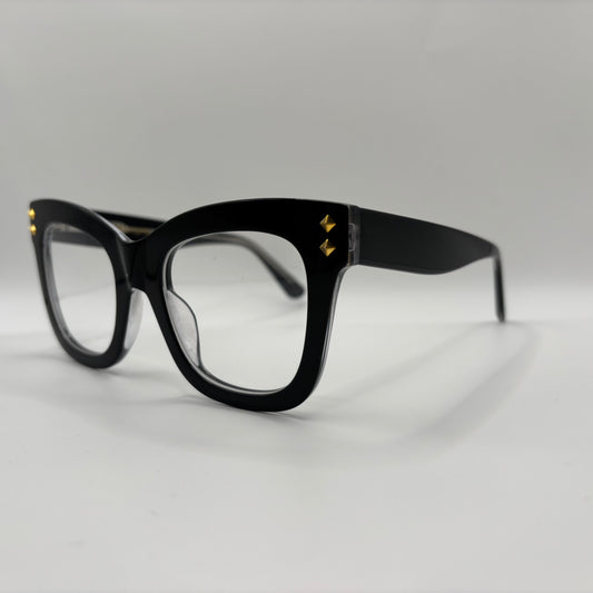 CHUNKY BRILLE MED GULDNITRE
