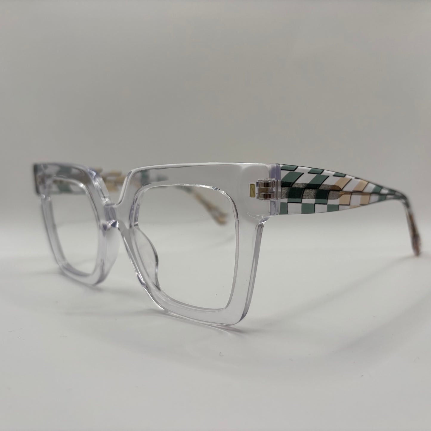 TRANSPARANT STOR BRILLE