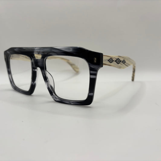 ACETATBRILLE MED BAMBUS STÆNGER