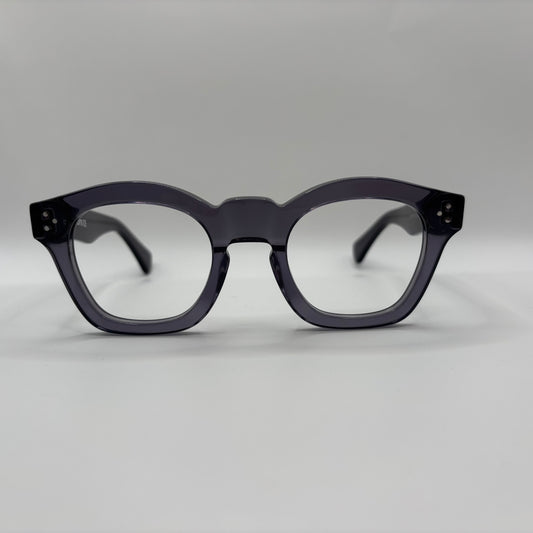 TRANSPARANT DUEBLÅGRÅ BRILLE I CHUNKY ACETAT