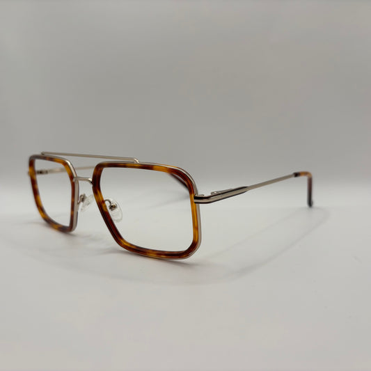 BRUNMELERET AVIATOR BRILLE