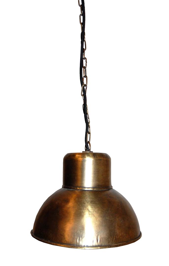 Alma loftlampe - antikmessing