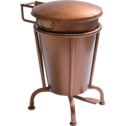 Klapp pedalspand kobber - L