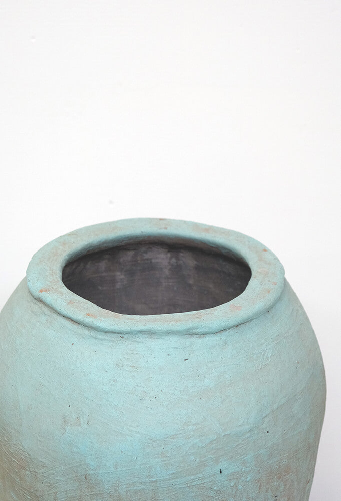 Rustik lerkrukke med patina