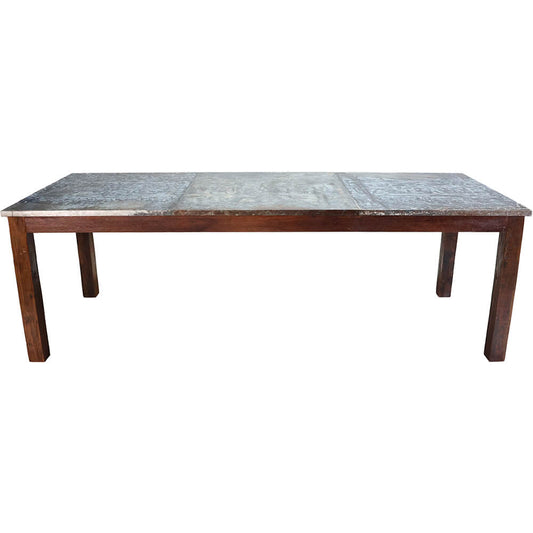 Latouche spisebord med zinktop