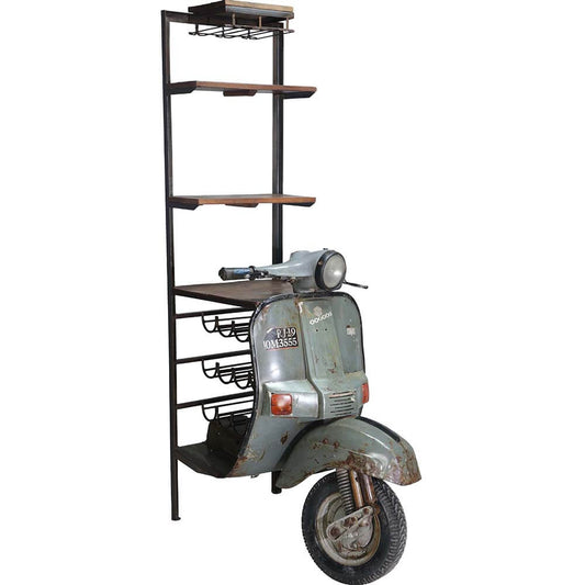 Bar-reol med scooterfront