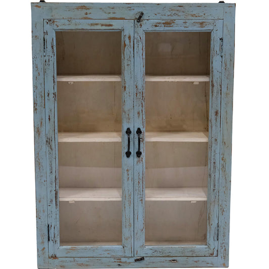 Vægvitrine med to låger