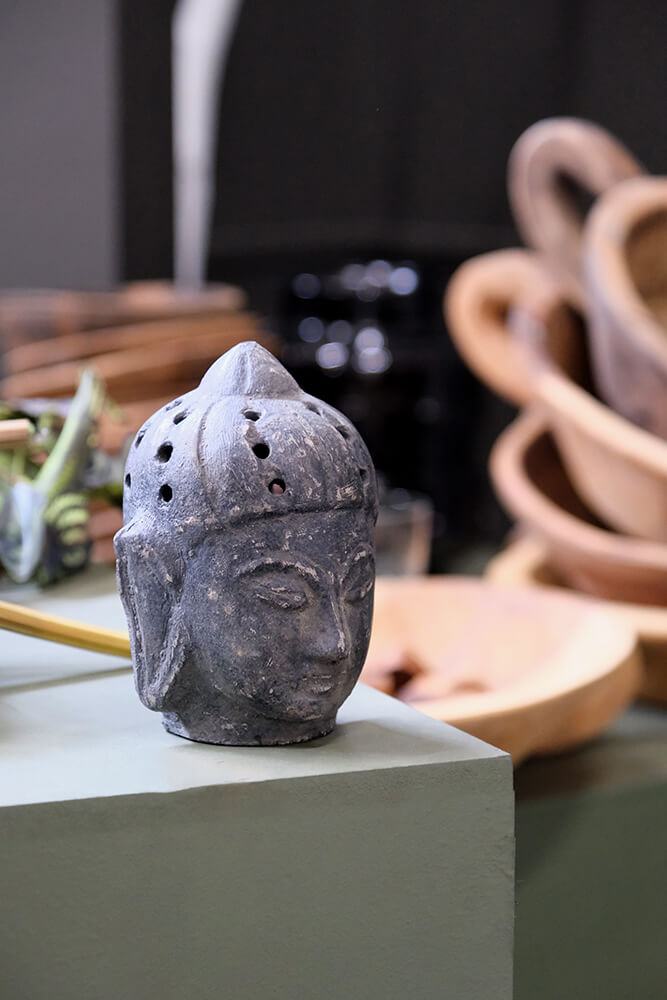 Buddha hoved i ler