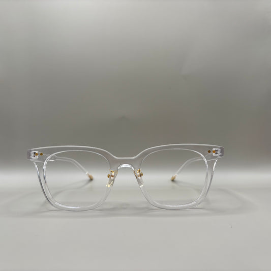 TRANSPARENT BRILLE MED GULD PÅ