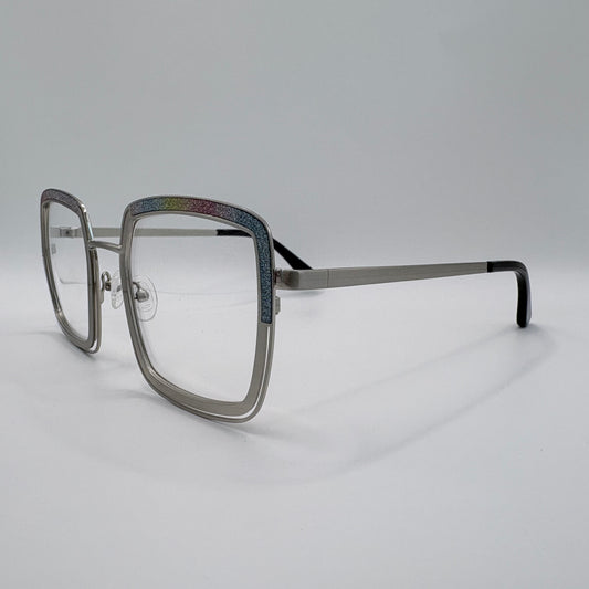 CRAZY OVERSIZE BRILLE MED GLIMMER OG RAKETFART