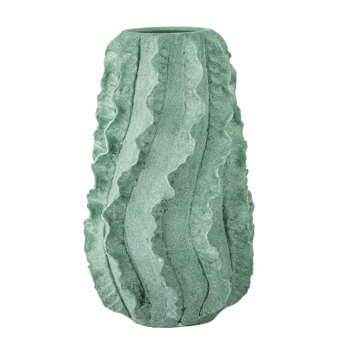 Natika Deko Vase, Grøn, Terrakotta